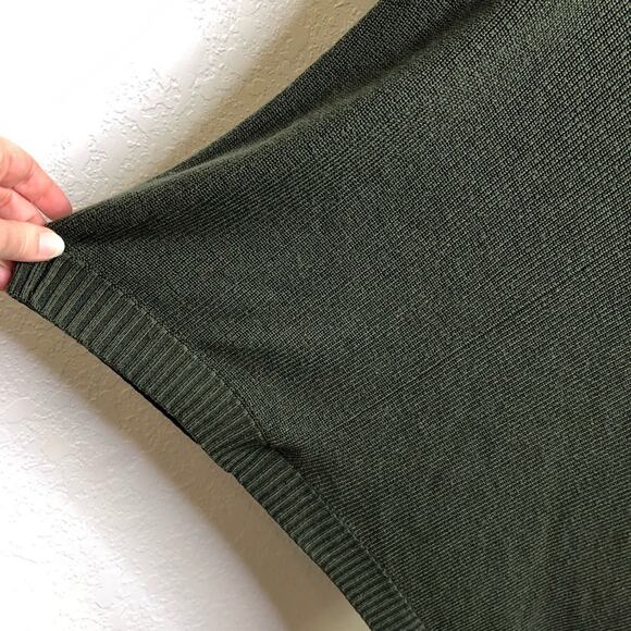 Lululemon Divinity army green ribbed knit poncho sweater size One Size - Picture 6 of 15